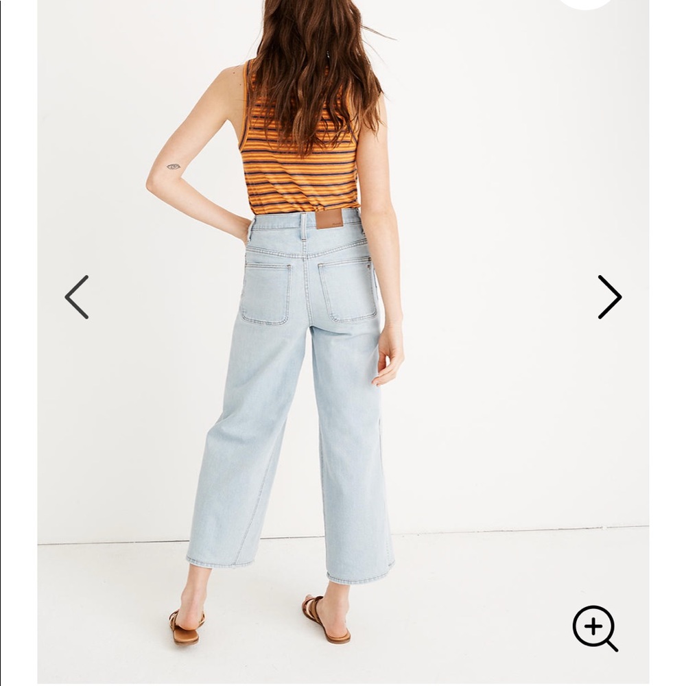 NEW • Madewell • High Waist Pieced Wide Leg Jeans - Picture 3 of 8